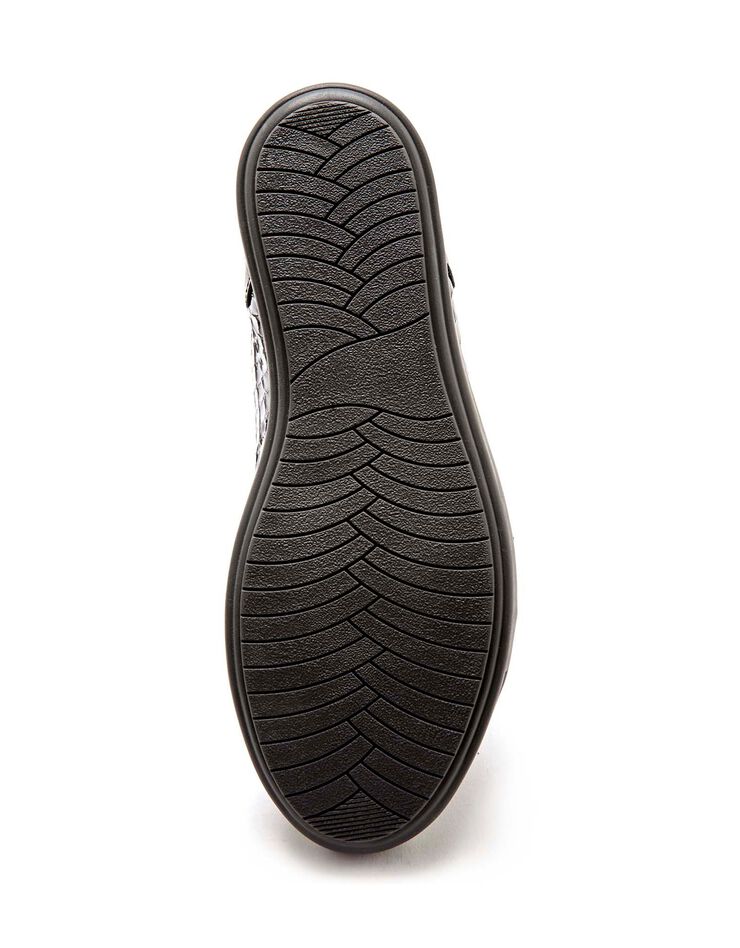 Baskets montantes cuir noir à lacets (noir) Baskets montantes cuir noir à lacets (noir)