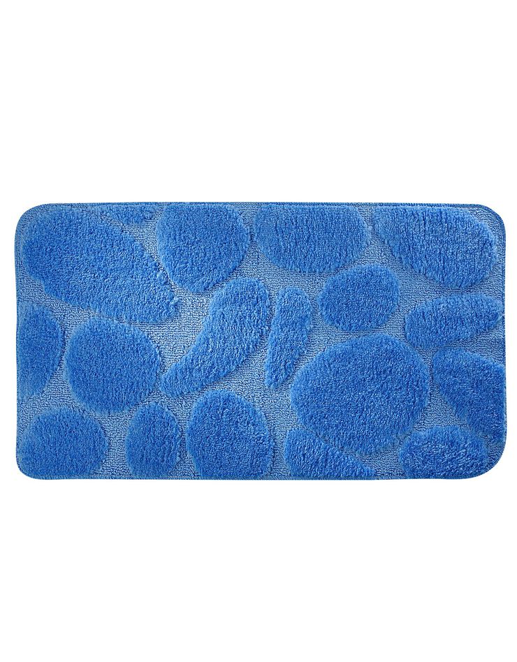 Tapis de bain motif galets (bleu dur) Tapis de bain motif galets (bleu dur)