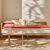 Long coussin uni d'assise de canapé (terracotta)