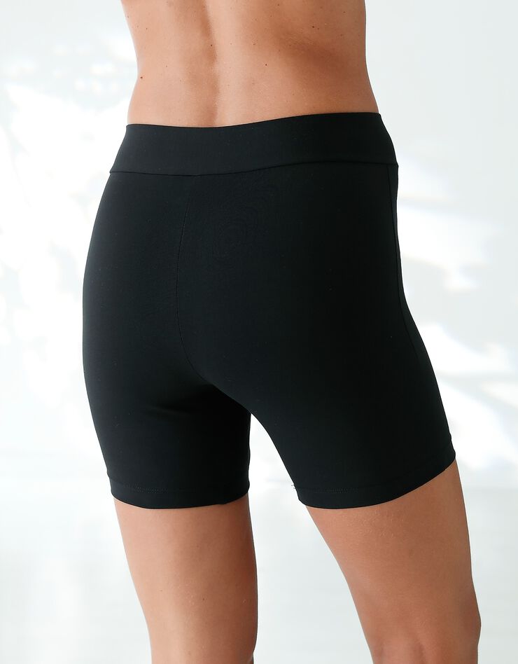 Panty coton stretch invisible et anti-frottement- lot de 2 (blanc + noir)