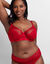 Soutien-gorge dentelle et tulle Jemma -  avec armatures (rouge)