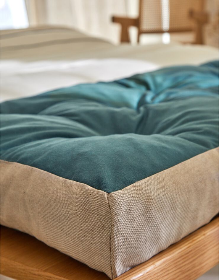 Long coussin de sol, collection "Intemporelle" (eucalyptus)