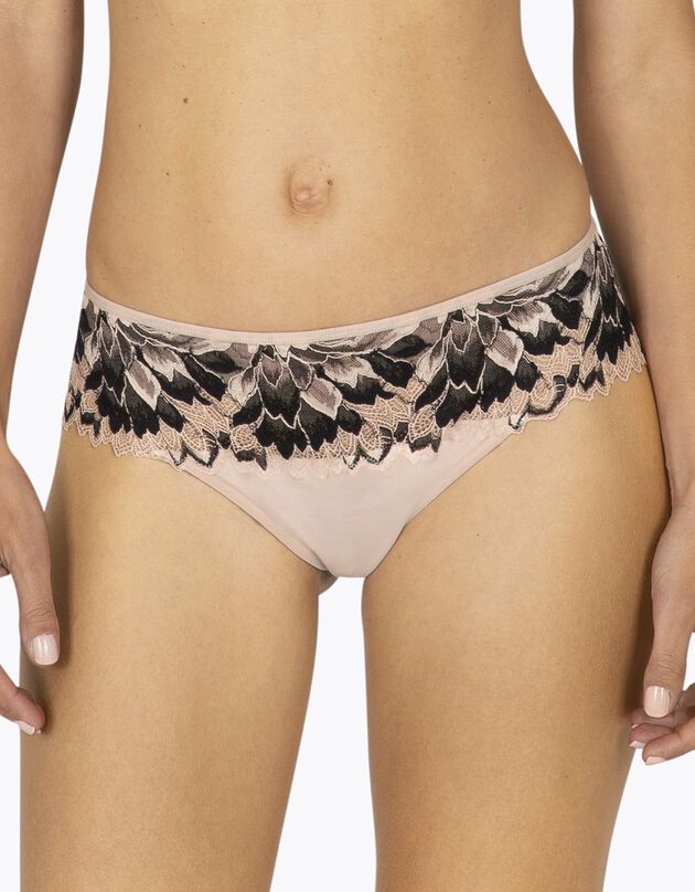 Culotte midi imprimée Dentellissime  (noir)