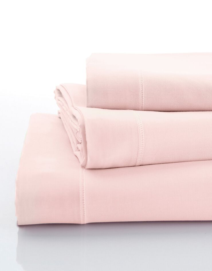 Tissu au mètre uni - coton (rose poudré)