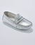 Mocassins en cuir (argenté)