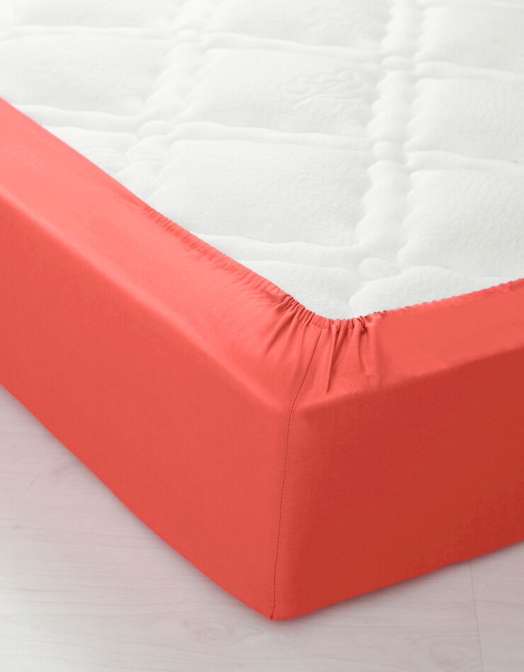 Linge de lit uni polyester-coton Colombine (grenadine)