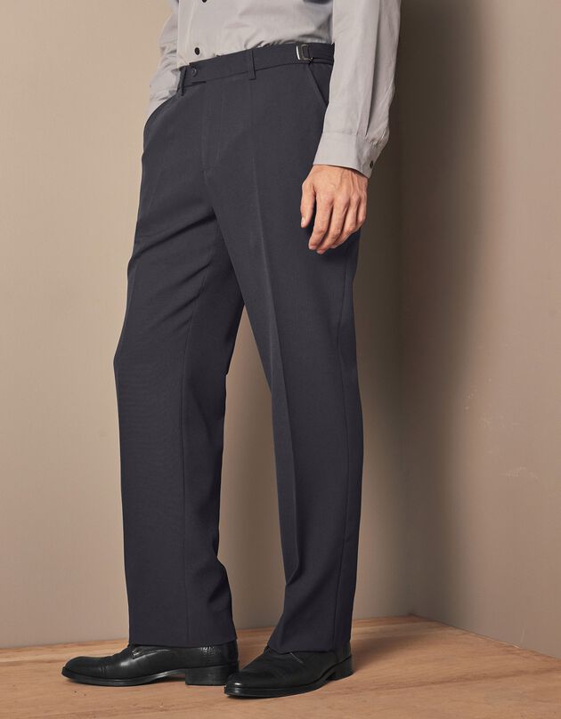 Pantalon taille réglable sans pince - polyester (gris anthracite)