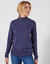 T-shirt col montant manches longues (marine)