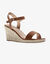 Sandales compensées talon corde (beige foncé)