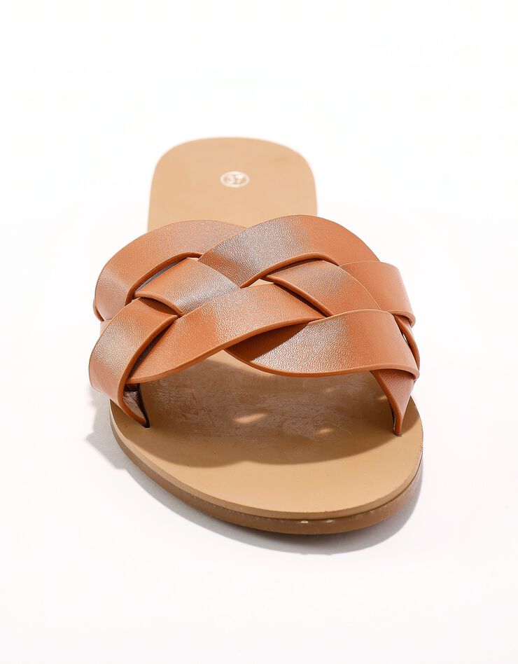 Mules bande tressée (caramel) Mules bande tressée (caramel)