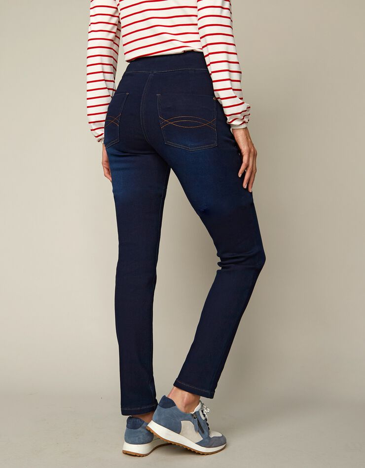 Jegging fuselé ultra stretch, maille effet jean (dark blue) Jegging fuselé ultra stretch, maille effet jean (dark blue)