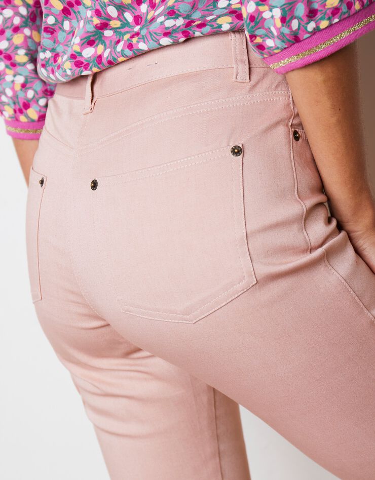 Pantalon fuselé couleur (rose poudré) Pantalon fuselé couleur (rose poudré)