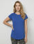T-shirt col rond, manches courtes (bleu indigo)