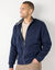 Blouson zippé col montant molleton doublé sherpa  (marine)