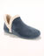 Chaussons bottillons en velours - intérieur fourré toucher peluche  (bleu) Chaussons bottillons en velours - intérieur fourré toucher peluche  (bleu)