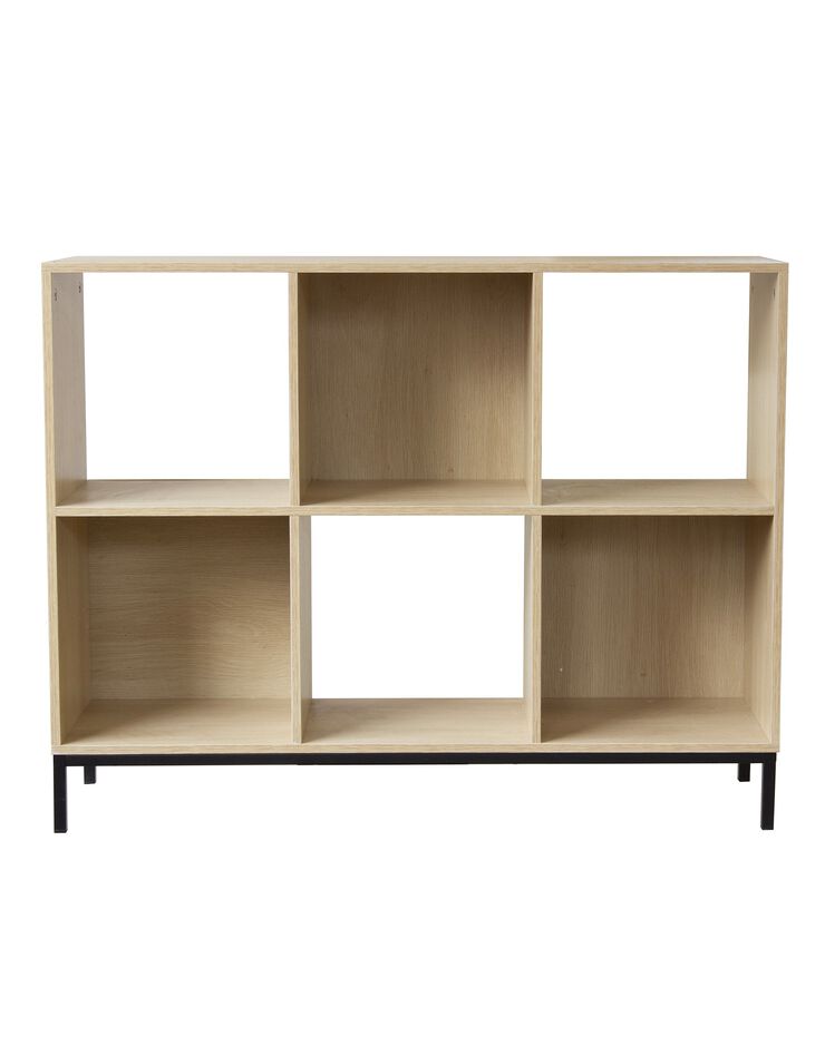 Etagère de rangement STOCKIES– 6 cases (naturel)