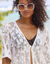 Kimono de plage en macramé (blanc cassé)
