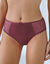 Culotte maxi coton dentelle unie Coria - lot de 2 (bordeaux)