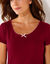T-shirt imprimé fleurs - manches courtes (cerise) T-shirt imprimé fleurs - manches courtes (cerise)
