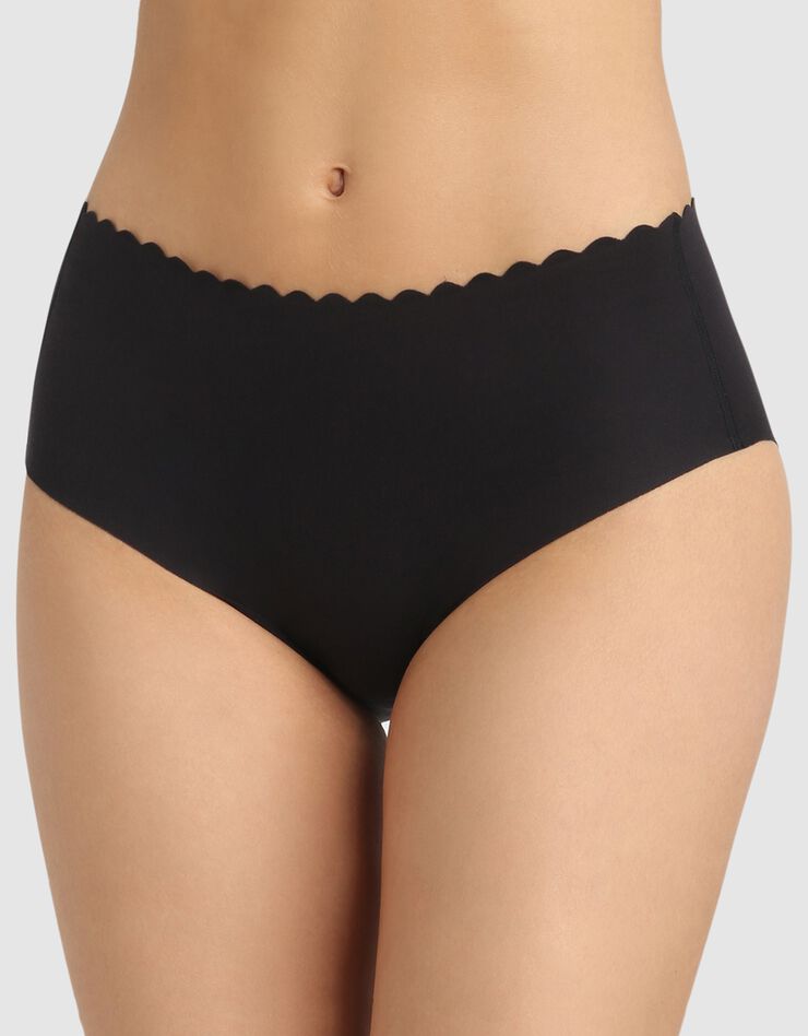 Culotte haute coton stretch Body Touch- Lot de 2 (blanc + noir) Culotte haute coton stretch Body Touch- Lot de 2 (blanc + noir)