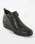 Boots compensées cuir (noir)
