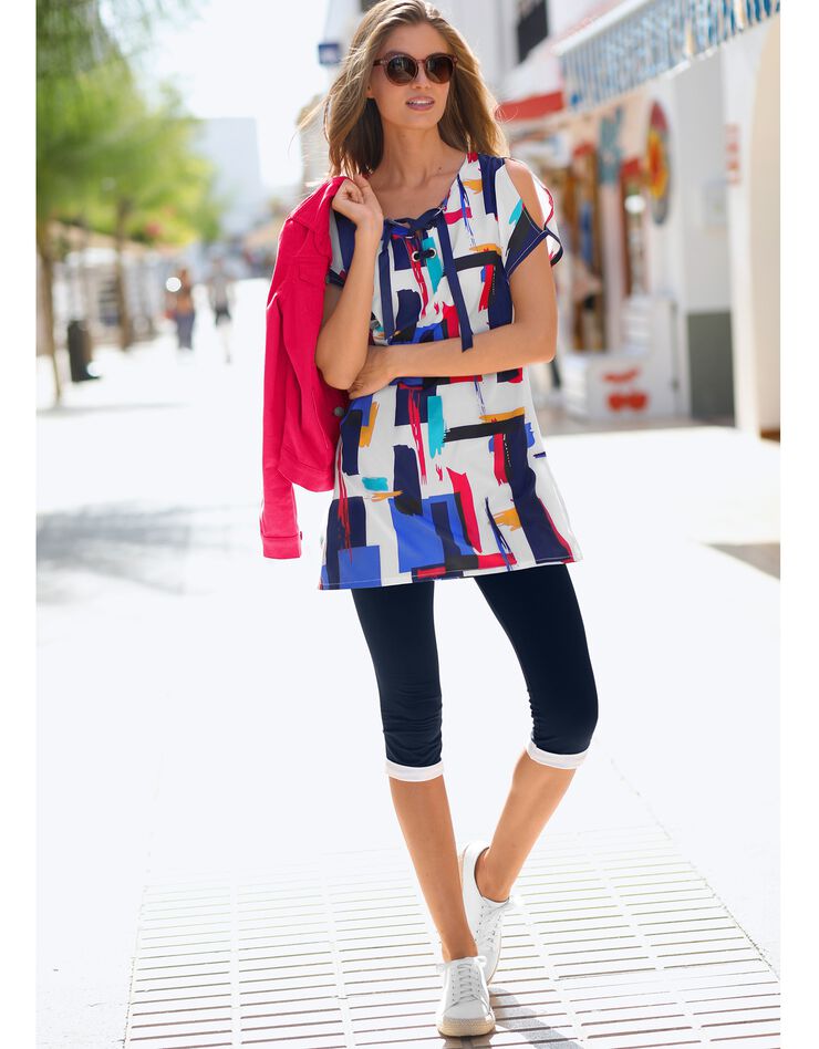 Veste boutonnée en jean (cerise) Veste boutonnée en jean (cerise)