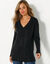 Pull tunique col V (noir)