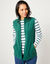 Veste polaire zippée sans manches (vert foncé)