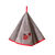 Torchons ronds éponge brodée coccinelle - lot de 2 (gris)