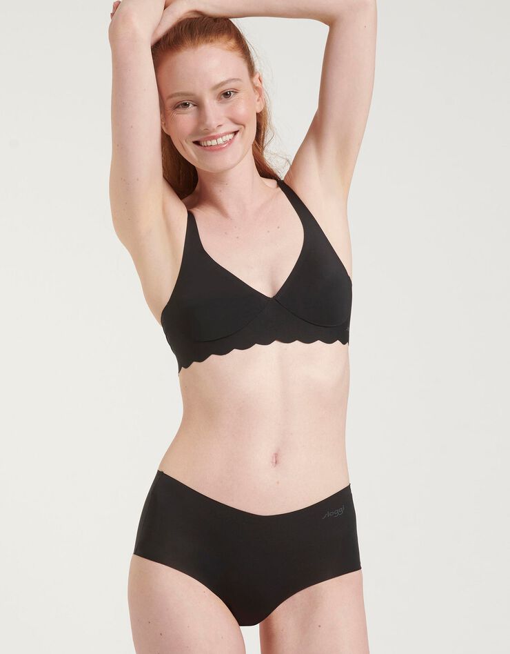 Shorty microfibre "Zero micro" forme maxi sans coutures - lot de 2 (noir) Shorty microfibre "Zero micro" forme maxi sans coutures - lot de 2 (noir)
