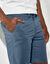 Bermuda chino ceinture arrondie sous le ventre (bleu grisé)