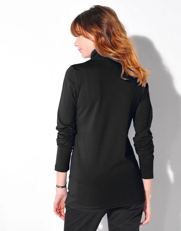 Sous-pull col montant uni (noir) Sous-pull col montant uni (noir)