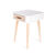 Table de chevet bicolore 1 tiroir (blanc)