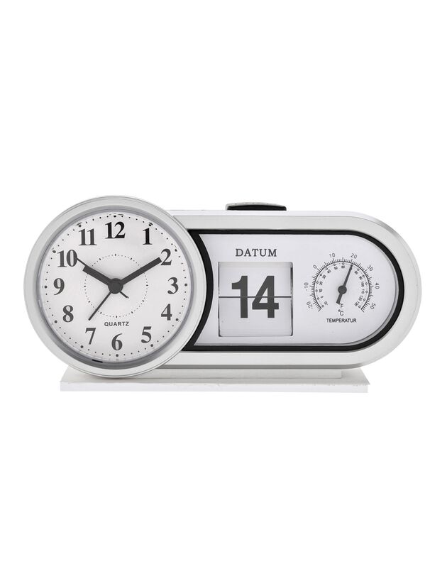 Réveil date température (gris)