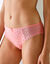 Culotte midi coton dentelle imprimé fleuri Coria - lot de 2 (rose)