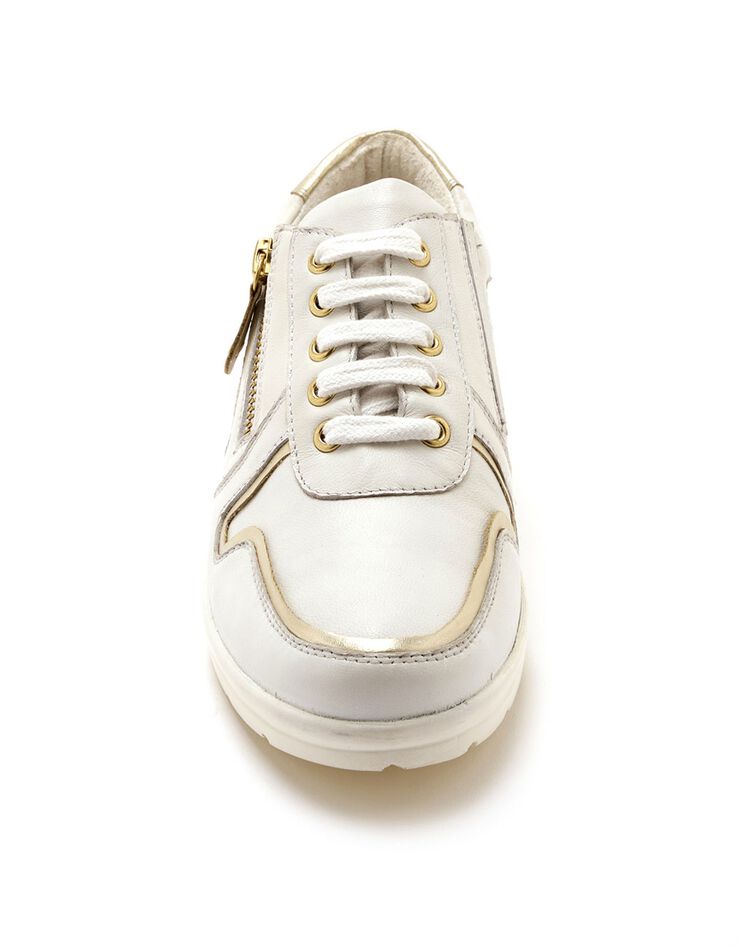 Derbies à lacets, petit compensé (blanc) Derbies à lacets, petit compensé (blanc)