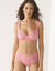 Soutien-gorge coton dentelle imprimé fleuri Coria - sans armatures (rose)