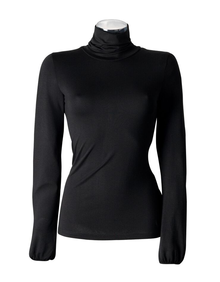 Sous-pull col montant uni (noir) Sous-pull col montant uni (noir)