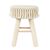 Tabouret en bois, assise tressée (naturel)