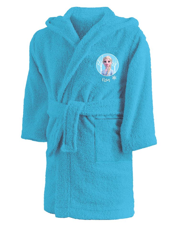 Peignoir de bain enfant à capuche La Reine des Neiges® (bleu) Peignoir de bain enfant à capuche La Reine des Neiges® (bleu)