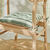 Galette de chaise carrée rayée - lot de 2 (eucalyptus)
