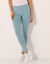 Legging uni maille jersey (bleu grisé)