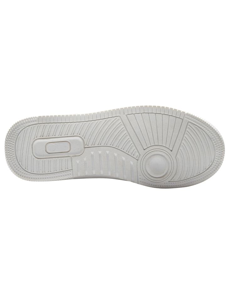 Baskets plateforme à lacets (blanc / beige)