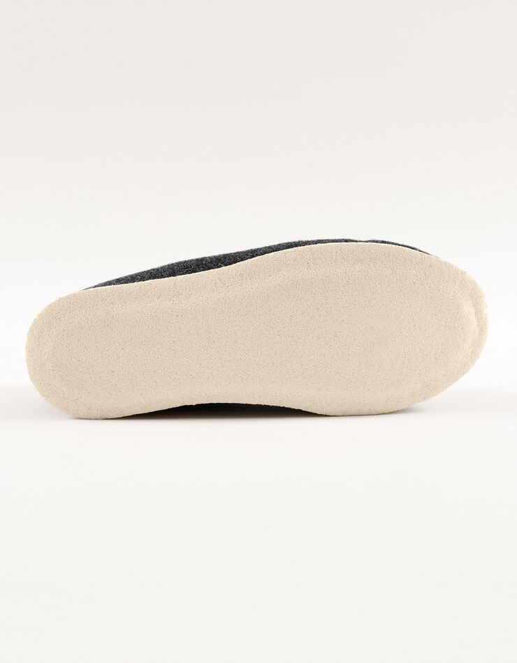 Charentaises homme silencieuses fourrées laine (gris) Charentaises homme silencieuses fourrées laine (gris)