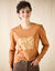 T-shirt manches longues, imprimé brillant (caramel)