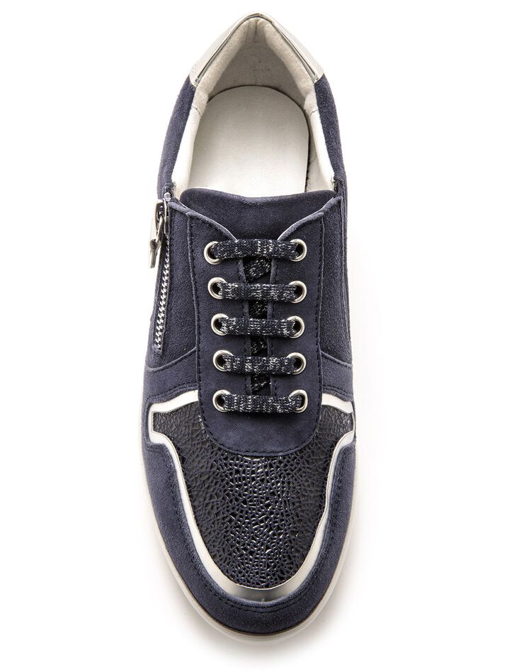 Derbies à lacets, petit compensé (marine) Derbies à lacets, petit compensé (marine)