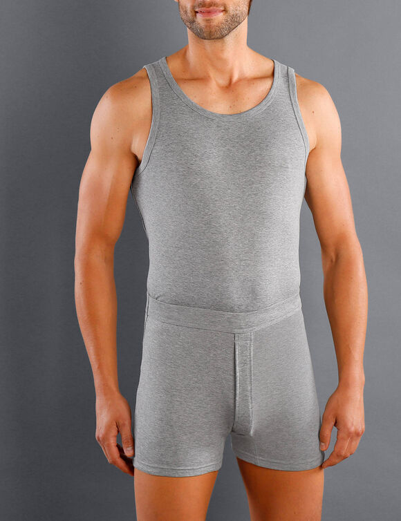 Débardeur sous-vêtement homme - lot de 3 (gris chiné)