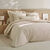 Linge de lit uni percale (sable)
