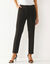 Pantalon 7/8ème coupe cigarette, uni (noir)