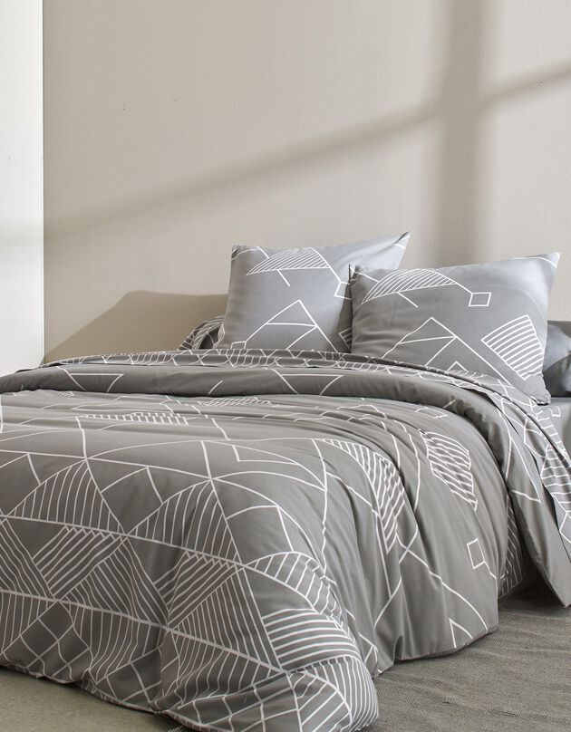 Linge de lit Hector coton (gris)